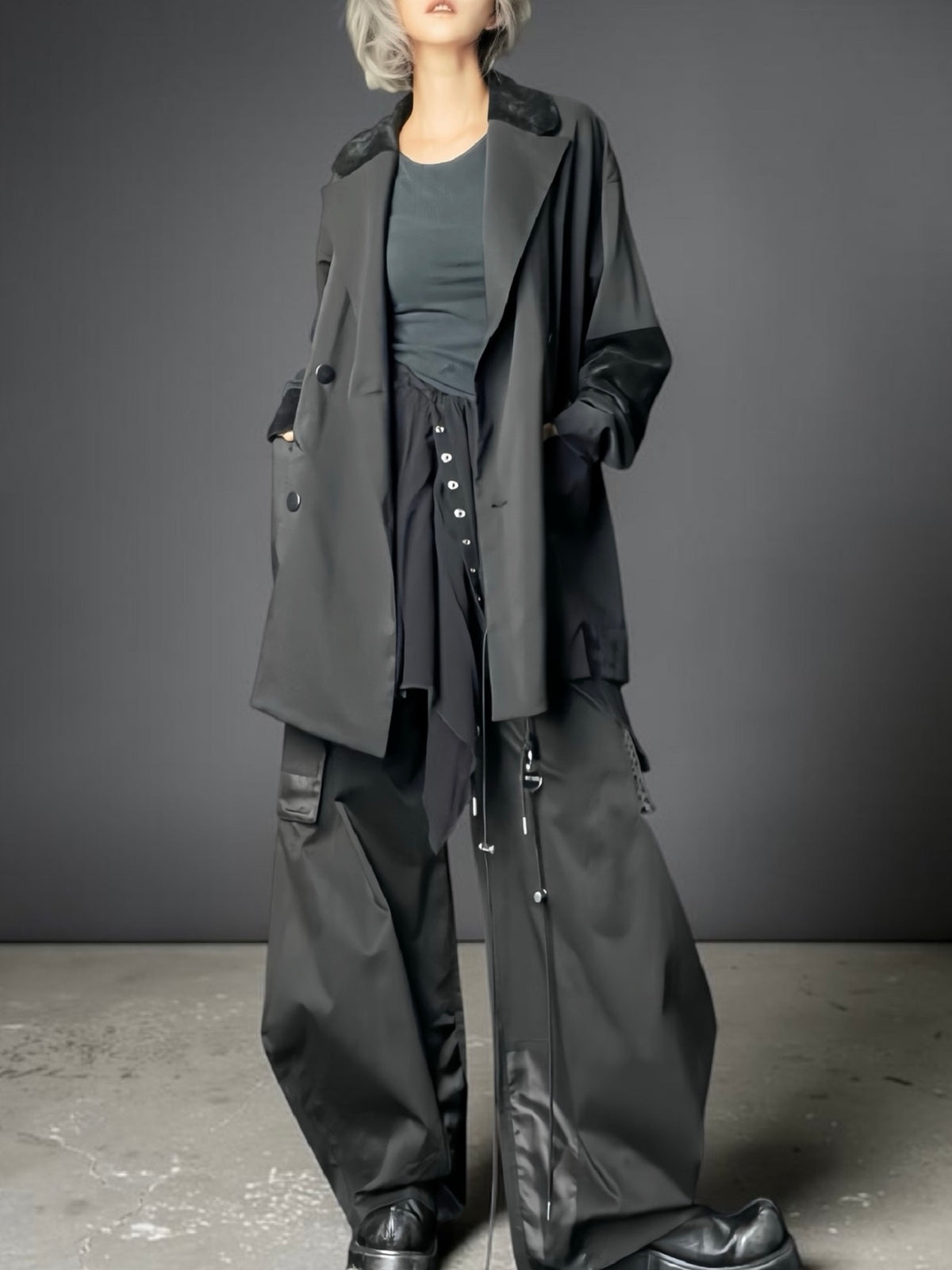 UNISEX BIGダブルジャケット｜モードシルエット – eternallyblaze